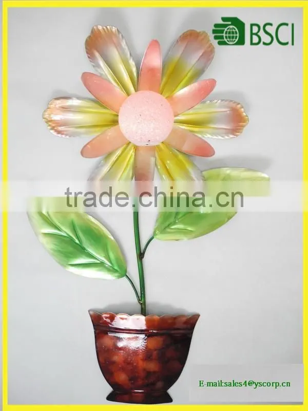 Metal Flower Statue Solar Garden Light Solar Home Light Solar Wall Light Solar Light Ball