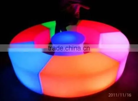 2016 Hot ! led snake bench lighting chairs for park garden, working bench for home decor