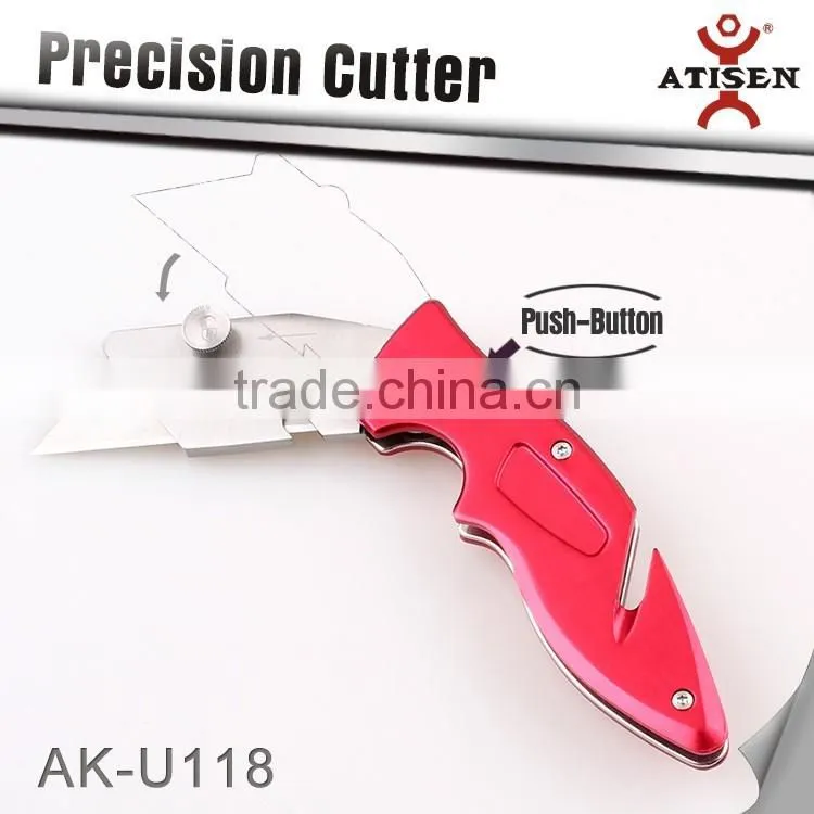 NEW Folding Utility Pocket Knife Cutter aluminum handle Cutter