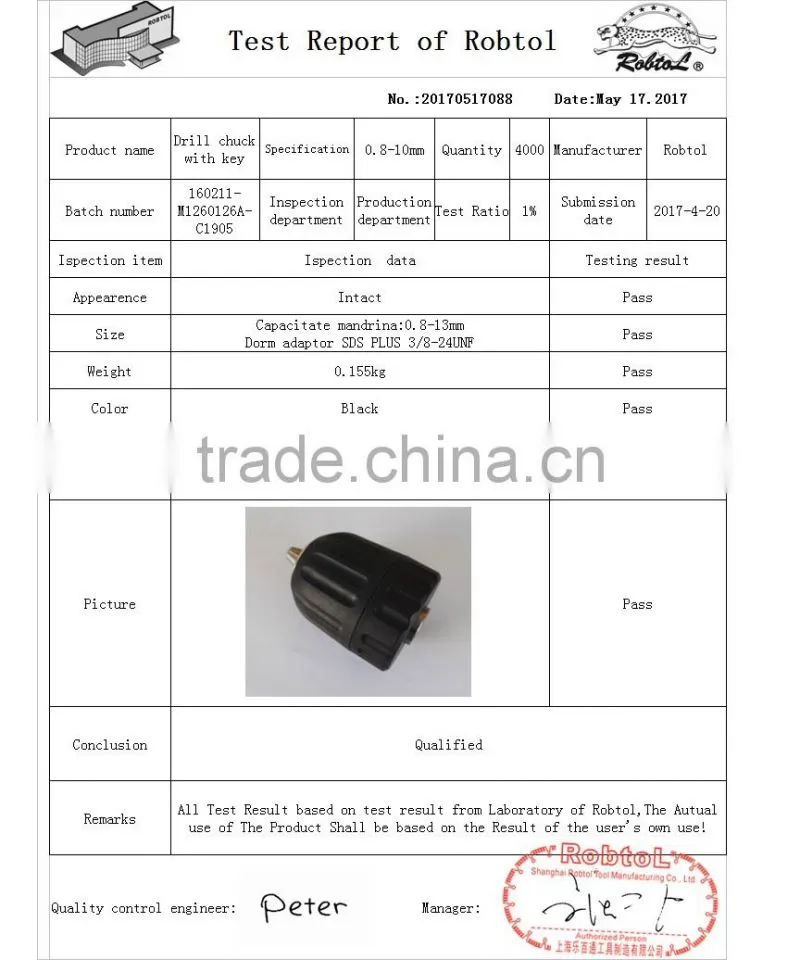 0.8-13mm 3/8-240UNF Spanner drill chuck clamp Mini electric keyless keytype keyed self tighten light heavy duty