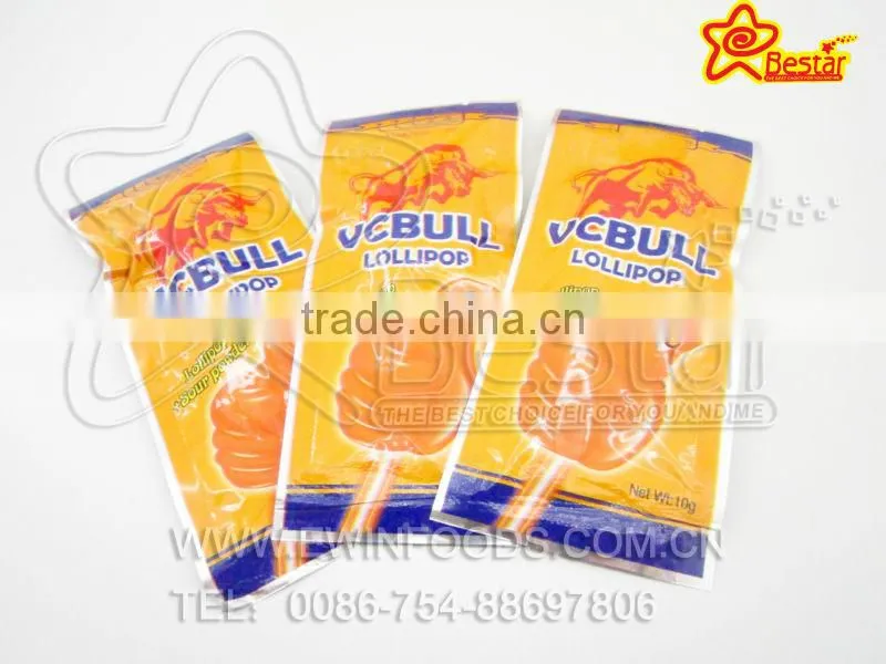 Vitamin C Flavor Hand Lollipop With Sour Powder