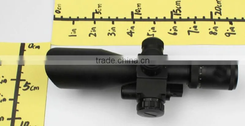 New compact 2.5-10X32 riflescope red green Mil-Dot Reticle with side attached red laser sight scope combo (FDA certified)