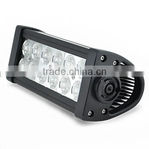 12Pcs X 3W Epistar Bulbs Double Row LED Light Bar Offroad Headlamp LED Bars