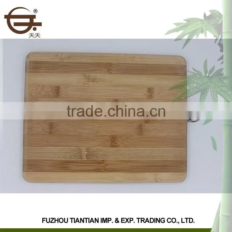 Natural eco-friendly square bamboo/wooden durable cutting board with good quality
