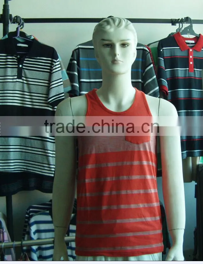 factory men's tank top stripe made in china
