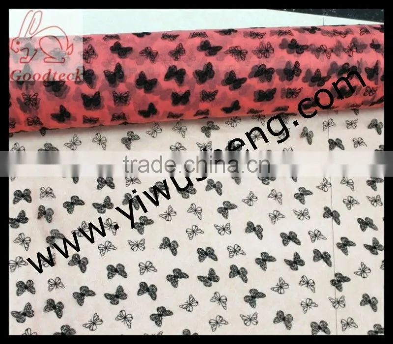 Beautiful nylon floral tutu tulle, 100% nylon tutu tulle, wedding decoration
