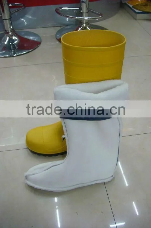 yellow pvc boots