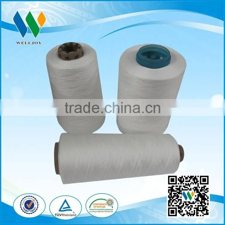 100 PCT Polyester Thread wholesale poly sewing thread with raw white color 40S/2