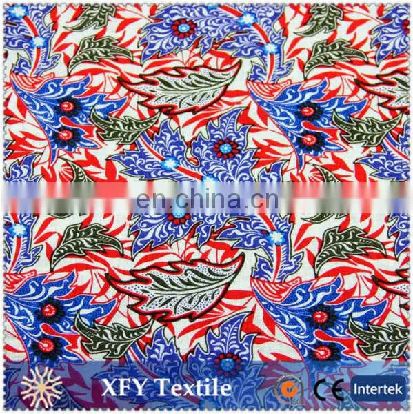 Linen viscose printed fabric for curtain