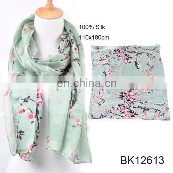 2014 fashion ladies newest wholesale print scarf turkish silk scarf shawl