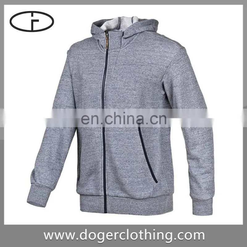 top sale men stylish long sleeve 100% cotton pltain white hoodie for sale