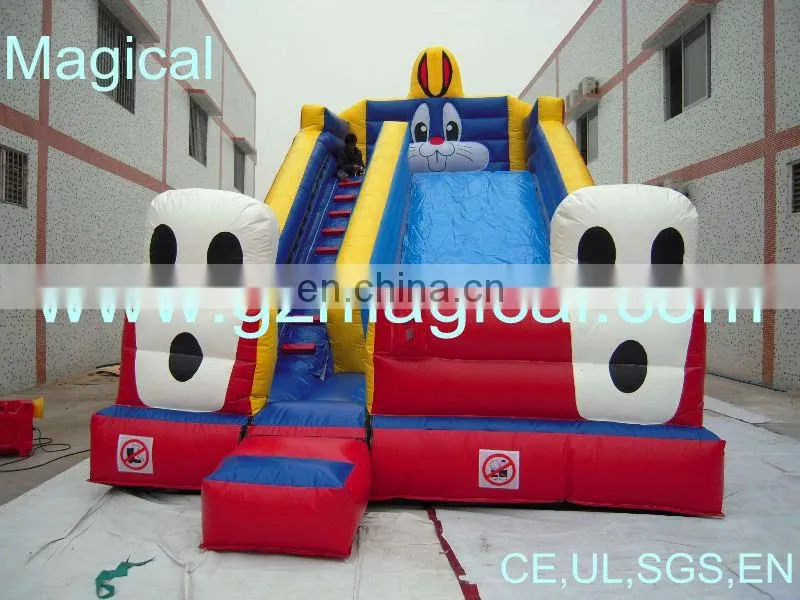 Colorful for steeple in fairy tale inflatable slide