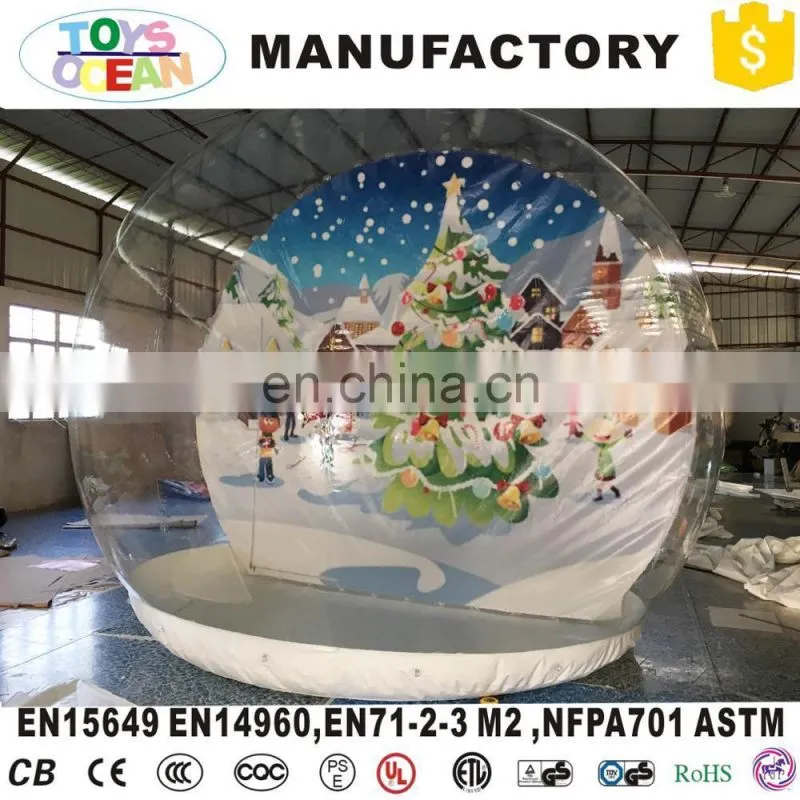 outdoorinflatable Christmas photo snow globes for advertising display