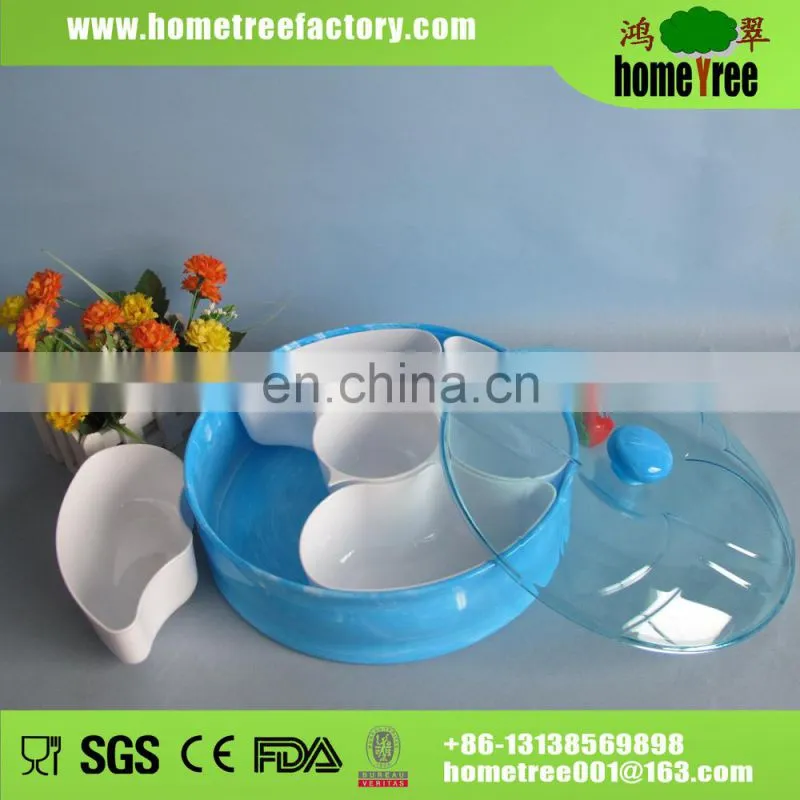 Novelty Fan shape Two layers L Candy Plastic Container