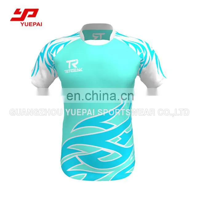 Digital sublimation printing Quick dry Rugby uniforms with Custom logos