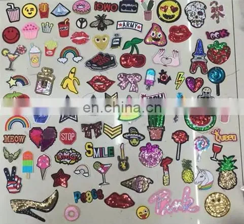 2017 flower embroidery patches colorful iron on applique fashion images iron on patches flower