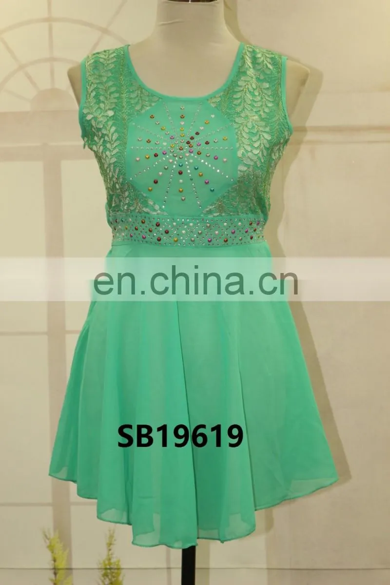 Short Sleevel woman Chiffon Top and Lady Shirts Design