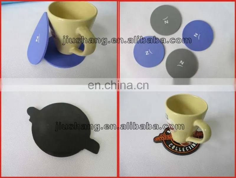 Personalized cheap soft pvc non-slip round drink beer mat coaster