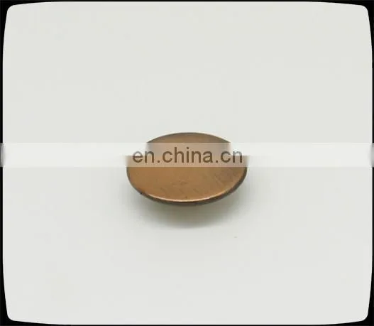 wholesales brushed antique copper metal snap buttons