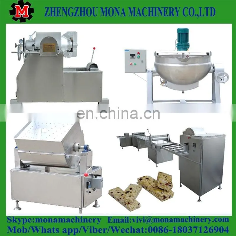 Chocolate cereal bar production line/candy bar making machine/puffed rice bar production