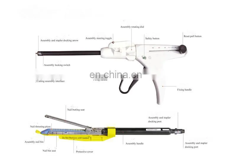 Disposable linear cutter for endoscope Endo Stapler Reloads and component