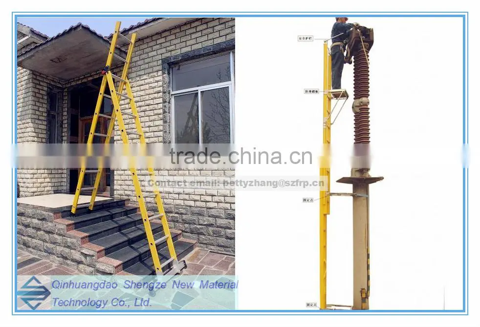 smooth,mat surface Surface Treatment and corrosion environment.,industry,construction Application FRP ladder