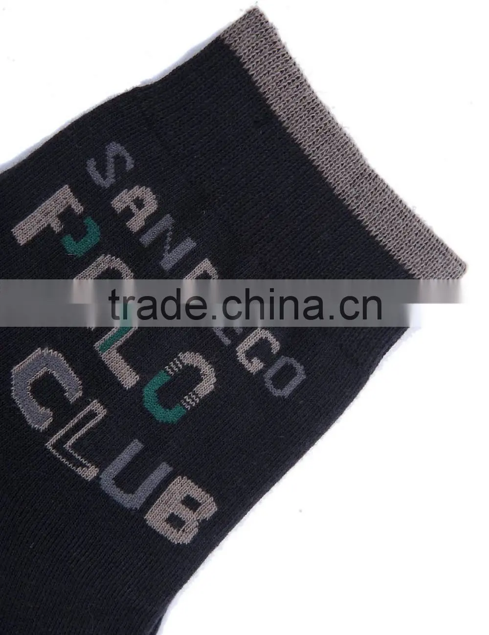 Custom Men Colorful Patterned Polyester Casual Crew Socks