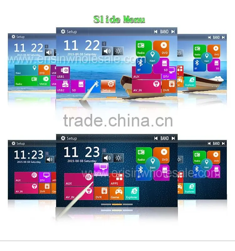 Erisin ES1088M 7 inch 1 Din Win8 UI All-In-One Car Multimedia Player with GPS