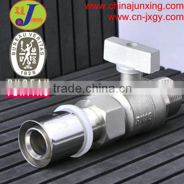 PEX AL PEX Pipe fittings/ press fittings press union male ball valve