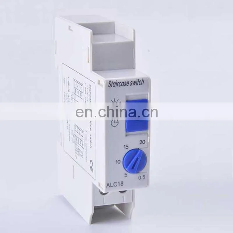 ALC18 Din rail Staircase Lighting Timer Switch timer relay 220VAC 16A used for corridor lighting Mechanical Din Rail timer