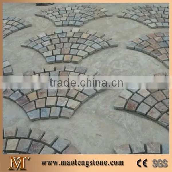 Rustic Flagstones with Mesh, Random Slate Flagstone Pavings, Winggreen