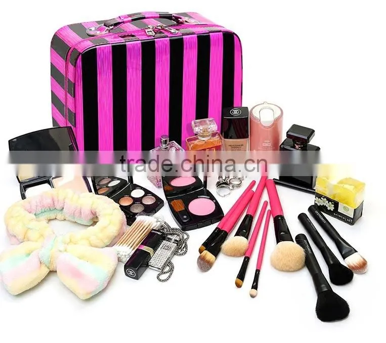 wholesales pu leather makeup brush organizer,bulk cosmetic bags cheap wholesale makeup bags,leather makeup travel bag