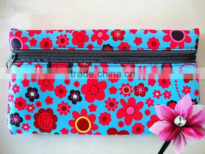 2014 new promotional gifts for christmas, neoprene pencil bag, cosmetic bag