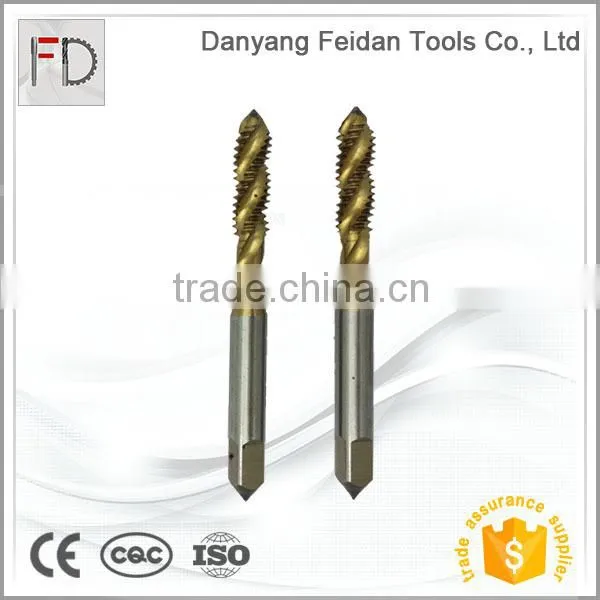 HSS BSP Pipe Spiral Pointed Machine Thread Tap 1 / 8 Pitch