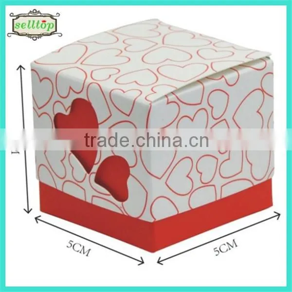 Cute 230g paper wholesale wedding favor boxes