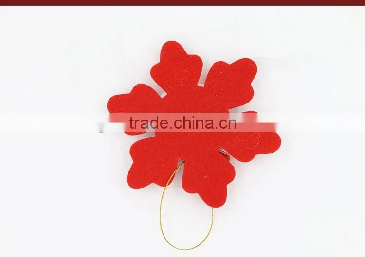 Felt Snowflake Christmas Tree Ornaments Supplies Type Craft Christmas Ornament OEM Wholesale