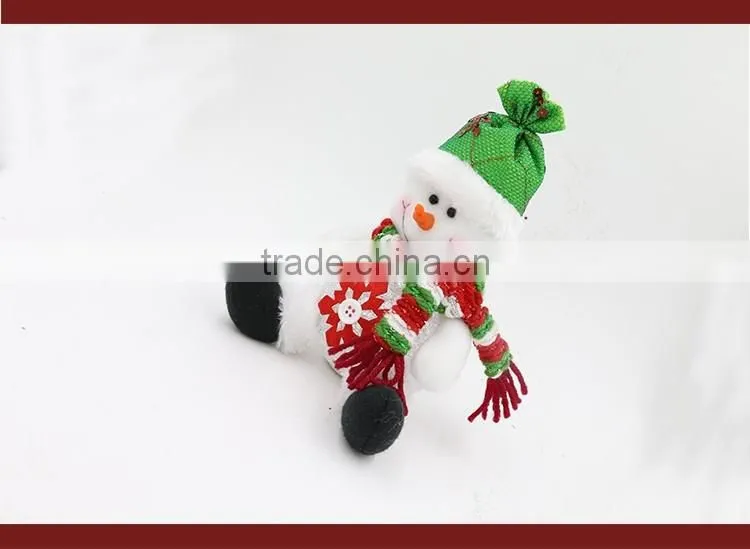Christmas Gift Lovely Flannel Doll Muppet Snowman Fabric Crafts Xmas Ornament Decoration Night Light