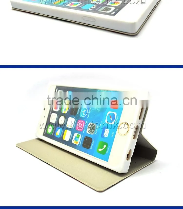 Retro Tower Pattern Book Case For iPhone6S