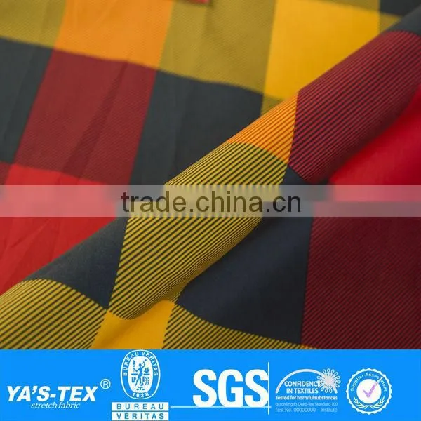 peachskin printed stretch fabric