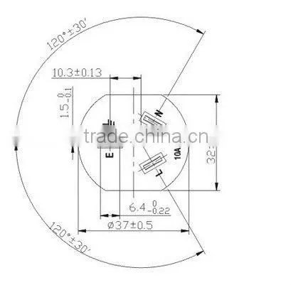 China ac power cord 3 pin plug