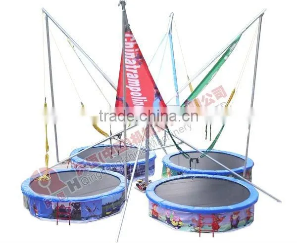 Happy Jumping Time Adventure Interactive Bungee Trampoline, Bouncer Trampoline