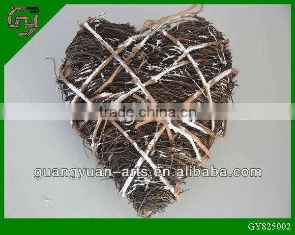 Handmade heart shaped Rattan Wreaths