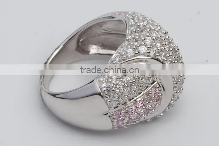 New Fashion Simple couple ring sterling silver jewelry engagement ring in 916 gold