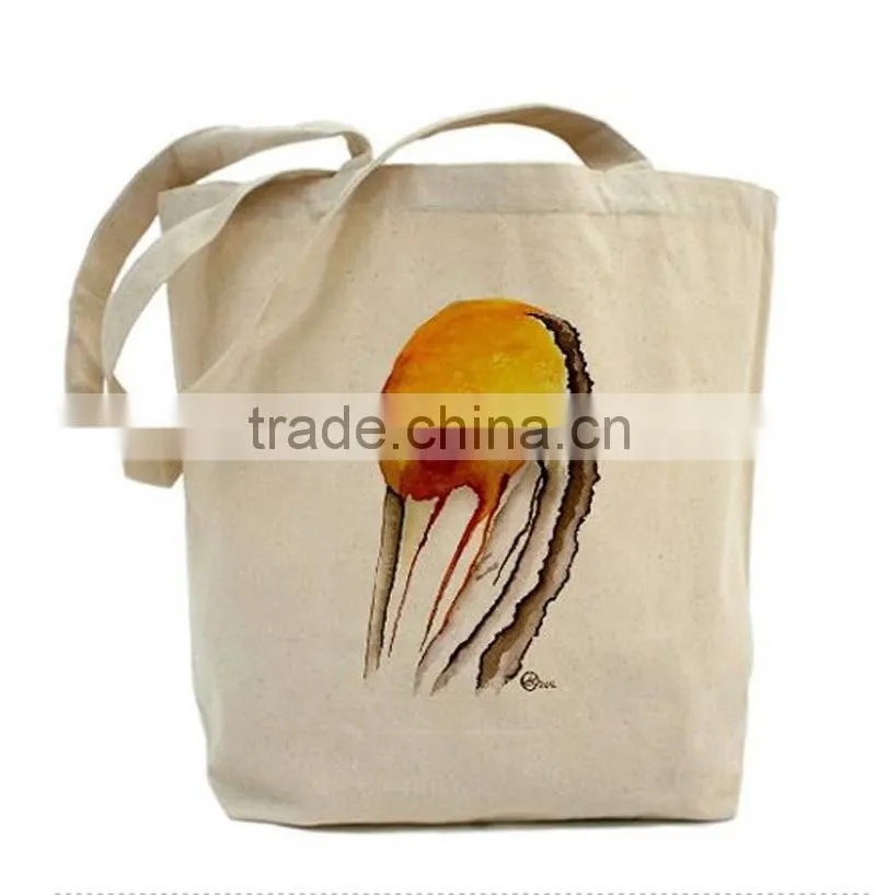 eco-friendly canvas cotton bag reusable shopping tote bag