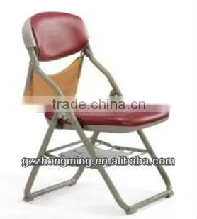 Modern Design Folding School Student Chair,Leather Foldable Writing Chair BY-749