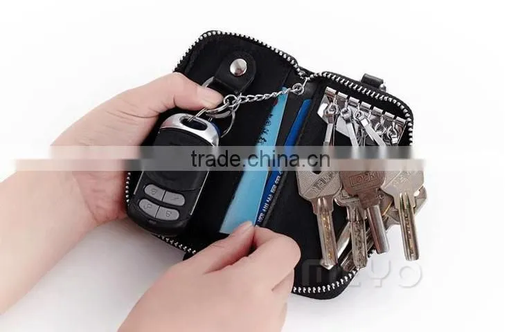 High quality genuine leather smart key case for key holder