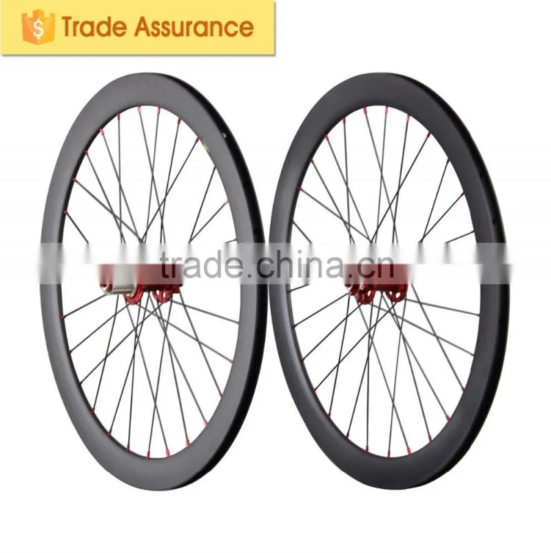 700c carbon wheelset 50mm clincher disc brake road /CX wheelset no brake surface