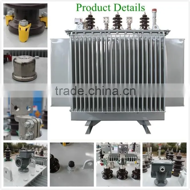 10KV sealed type amorphous core oil transformer three phase