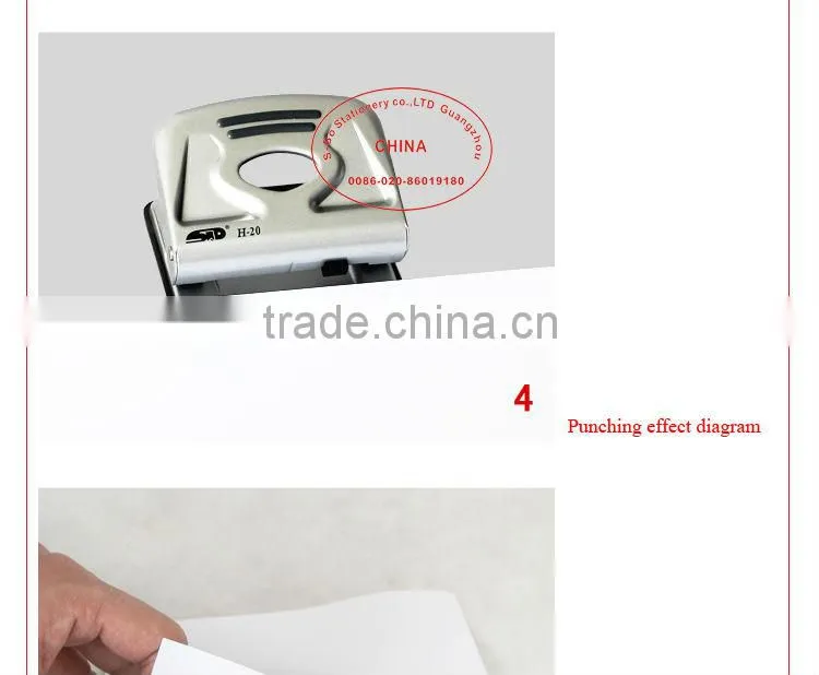 Two hole punch paper punch