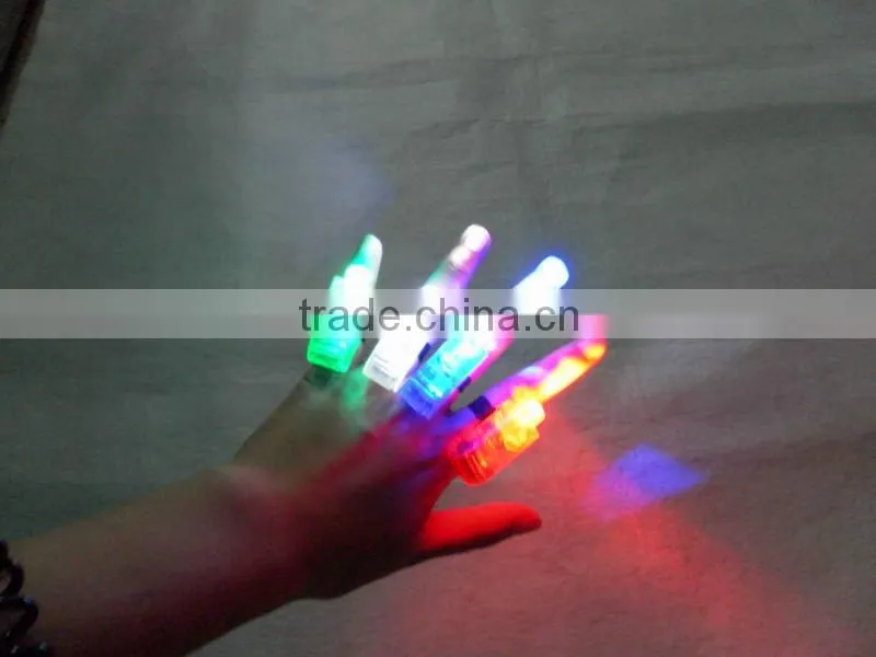 Flashing finger ring with 4 colors